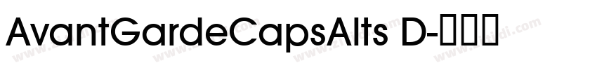 AvantGardeCapsAlts D字体转换